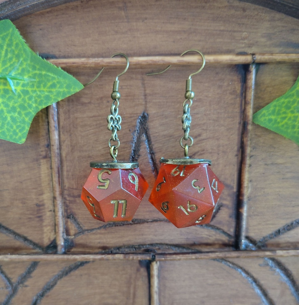 Boucles Orange/Bronze