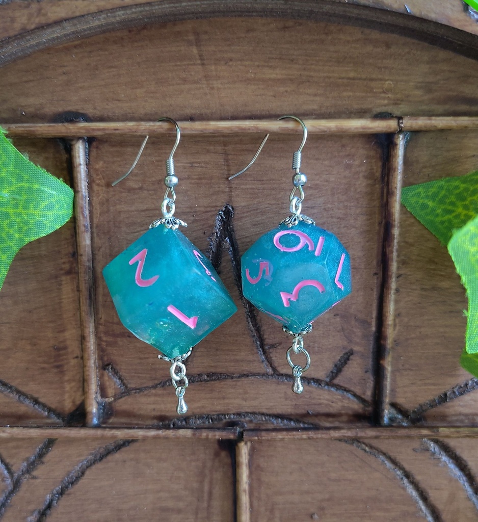 Boucles Azur/Rose