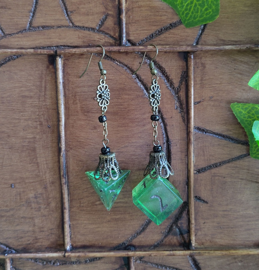 Boucles Vert longues